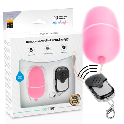 EN LIGNE - OEUF VIBRANT TÉLÉCOMMANDÉ M ROSE