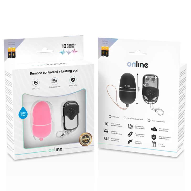 EN LIGNE - OEUF VIBRANT TÉLÉCOMMANDÉ M ROSE