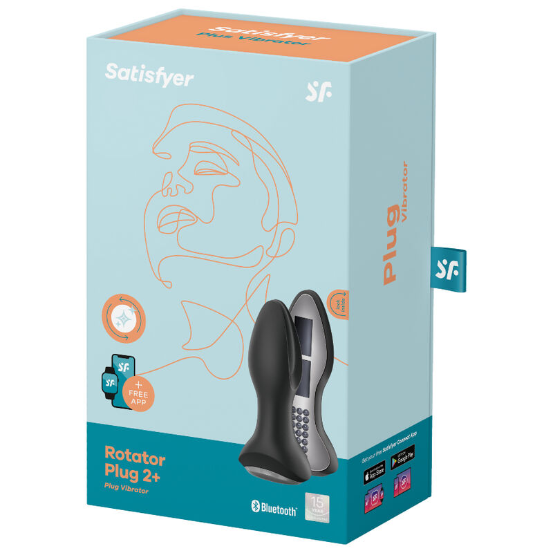 SATISFYER - ROTATOR PLUG 2+ VIBRATING PLUG APP