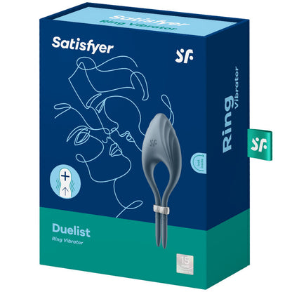 SATISFYER - DUELIST RING VIBRATOR GREY