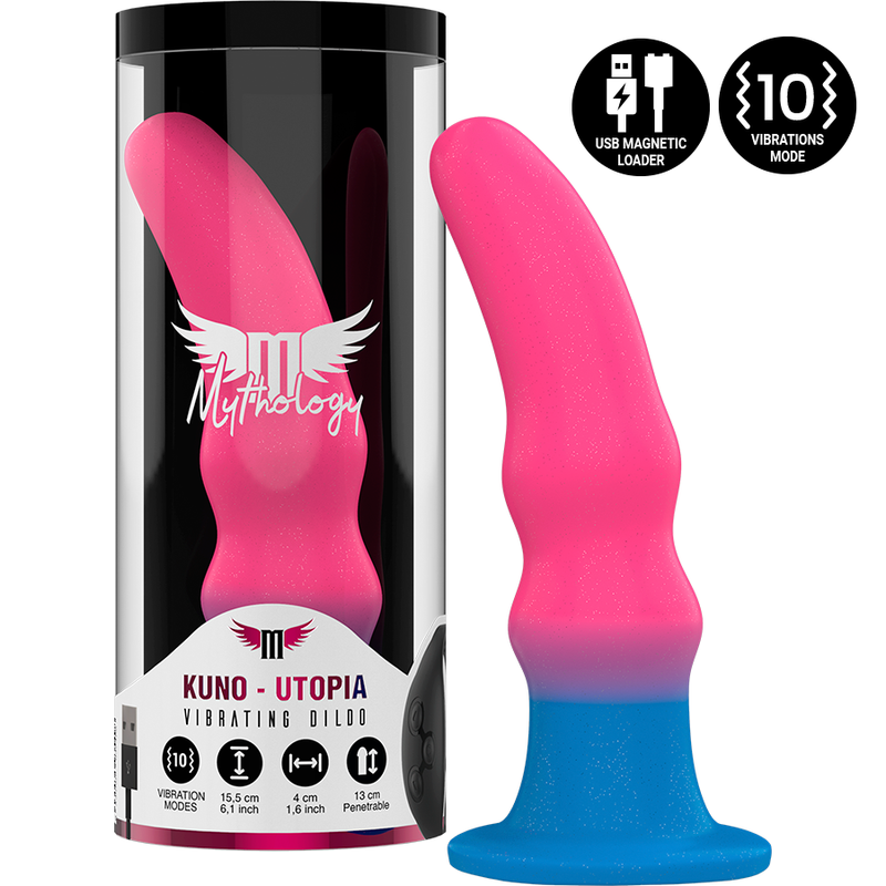 MITOLOGÍA - KUNO UTOPIA DILDO M - VIBRADOR COMPATIBLE CON TECNOLOGÍA INALÁMBRICA WATCHME