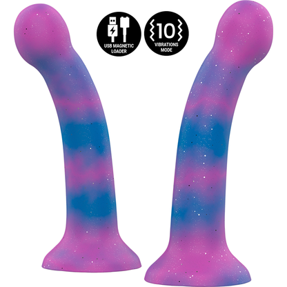 MITOLOGÍA - DION GALACTIC DILDO S - VIBRADOR COMPATIBLE CON TECNOLOGÍA INALÁMBRICA WATCHME