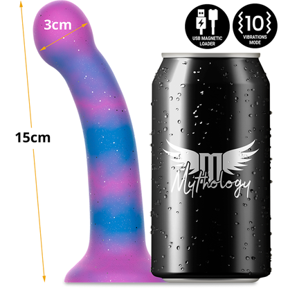 MITOLOGÍA - DION GALACTIC DILDO S - VIBRADOR COMPATIBLE CON TECNOLOGÍA INALÁMBRICA WATCHME