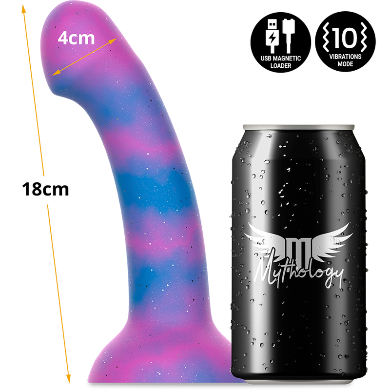 MITOLOGÍA - DION GALACTIC DILDO M - VIBRADOR COMPATIBLE CON TECNOLOGÍA INALÁMBRICA WATCHME