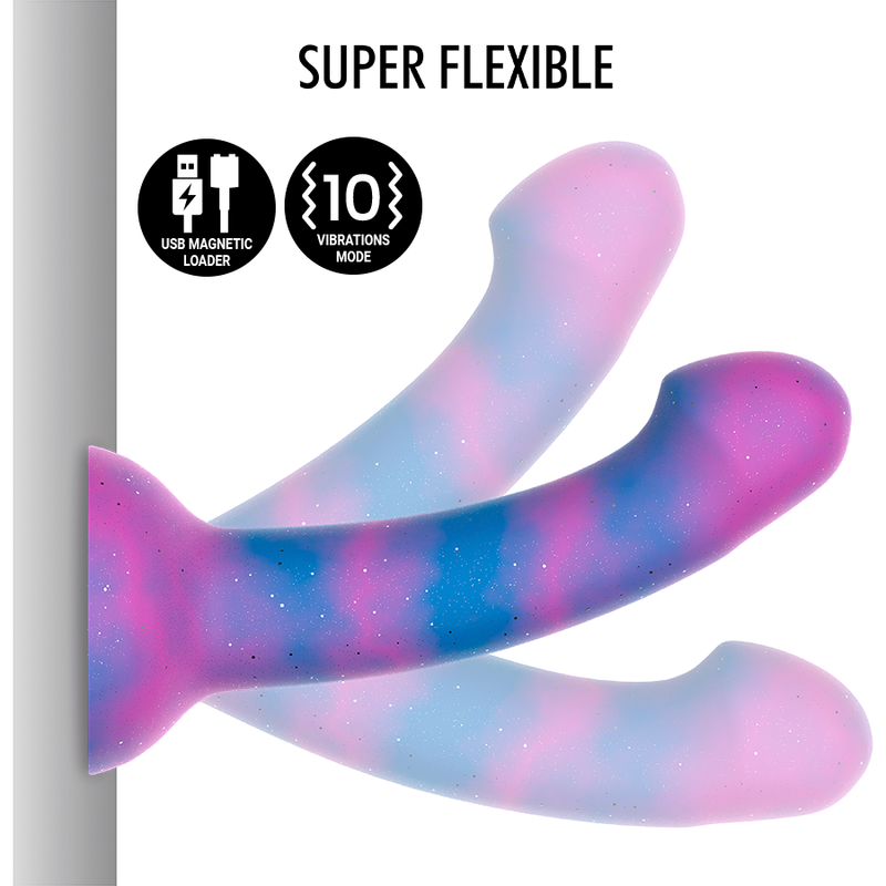 MITOLOGÍA - DION GALACTIC DILDO M - VIBRADOR COMPATIBLE CON TECNOLOGÍA INALÁMBRICA WATCHME