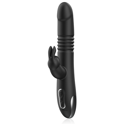 BLACK&SILVER - KENJI UP & DOWN RABBIT VIBRATOR + WATCHME REMOTE CONTROL