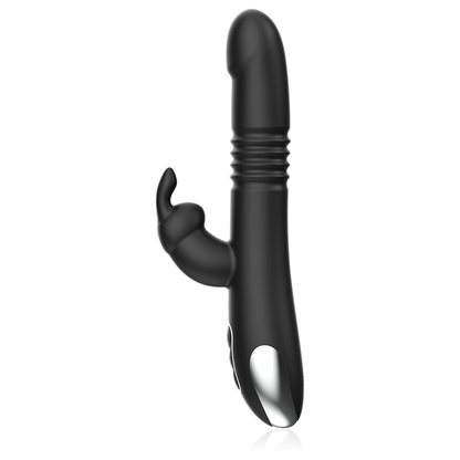 BLACK&SILVER - KENJI UP & DOWN RABBIT VIBRATOR + WATCHME REMOTE CONTROL