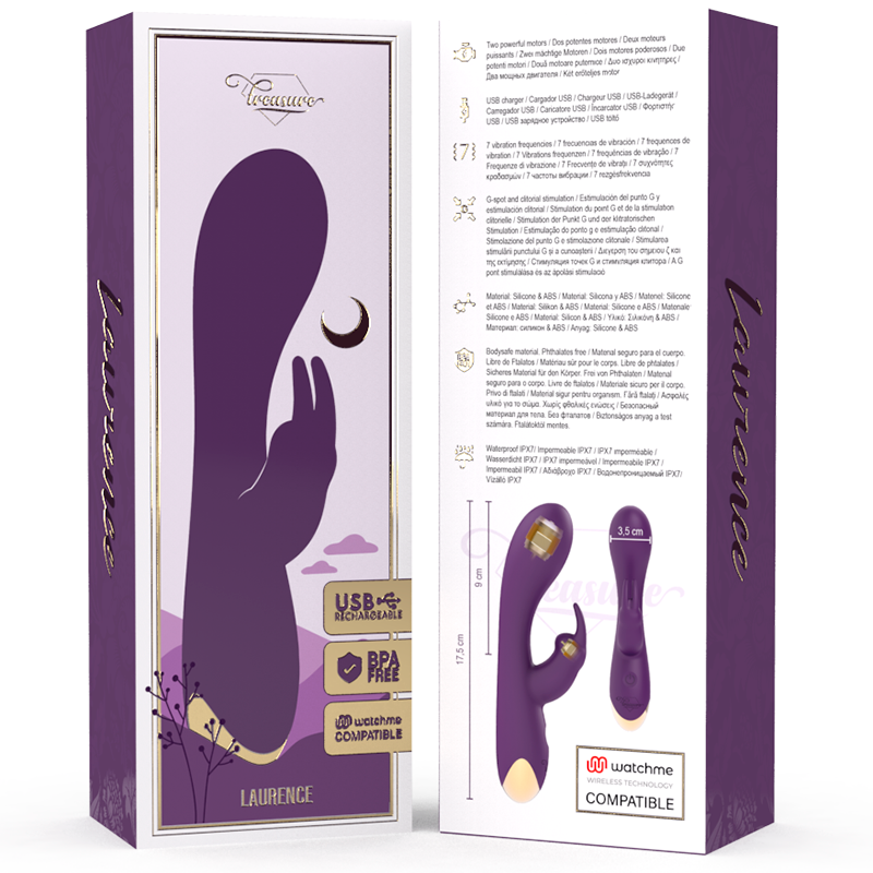 TREASURE - VIBREUR LAPIN LAURENCE + TÉLÉCOMMANDE WATCHME
