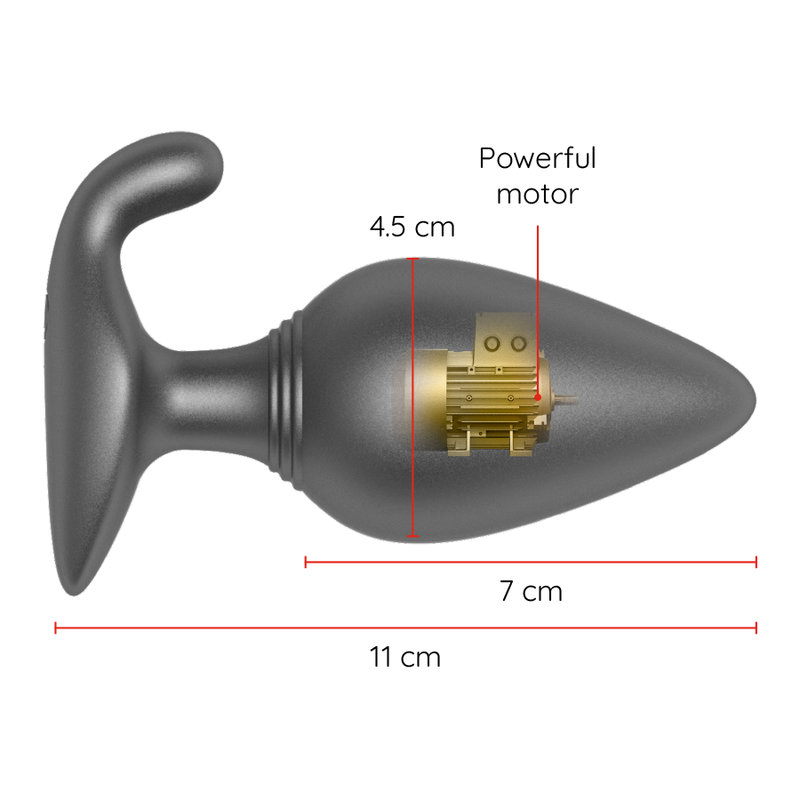 ONINDER - TAPÓN ANAL VIBRADOR RIO NEGRO - APP GRATUITA