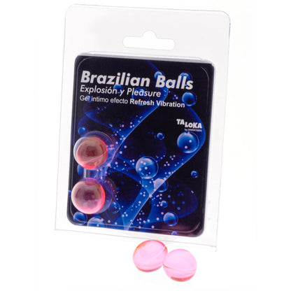 TALOKA - GEL EXCITANTE DE 2 BOLAS BRASILEÑAS CON EFECTO VIBRANTE Y REFRESCANTE
