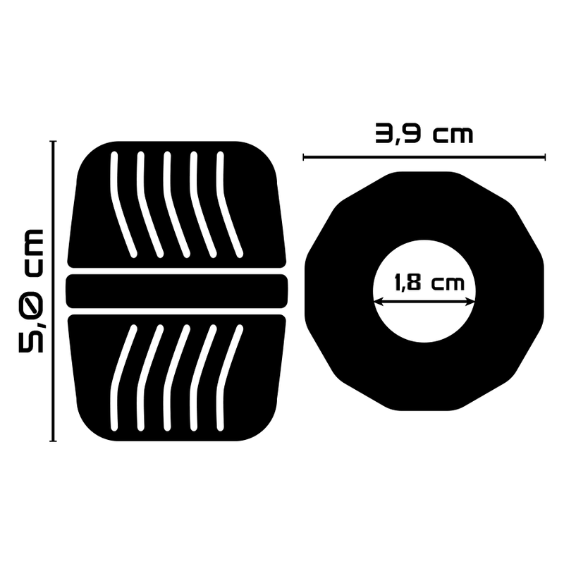 POWERING – SUPER FLEXIBLER UND WIDERSTANDSFÄHIGER PENISRING 5 CM PR11 KLAR