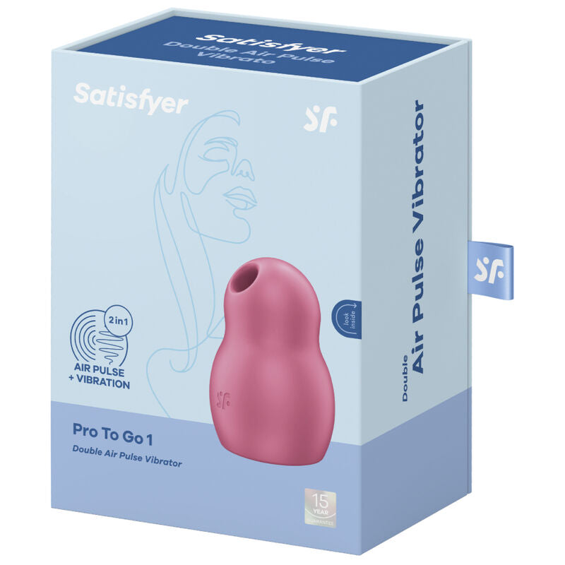 SATISFYER - PRO TO GO 1 DOUBLE AIR PULSE STIMULATOR & VIBRATOR