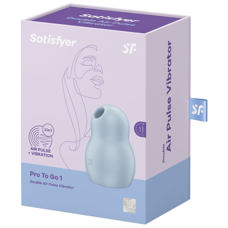 SATISFYER - PRO TO GO 1 DOUBLE AIR PULSE STIMULATOR & VIBRATOR