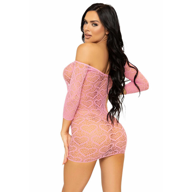 LEG AVENUE - HEART NET MINI DRESS