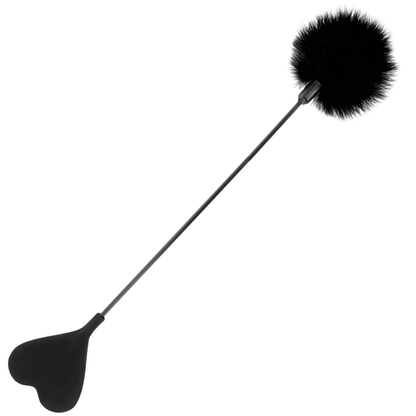 OBSCURITÉ - FOUET EN PLUMES NOIRES AMOUR 40 CM