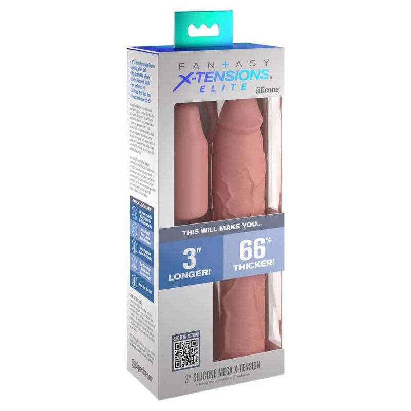 FANTASY X- TENSIONS - GODE MANCHON PIPEDREAMS 22,86 CM + PLUG 7,62 CM