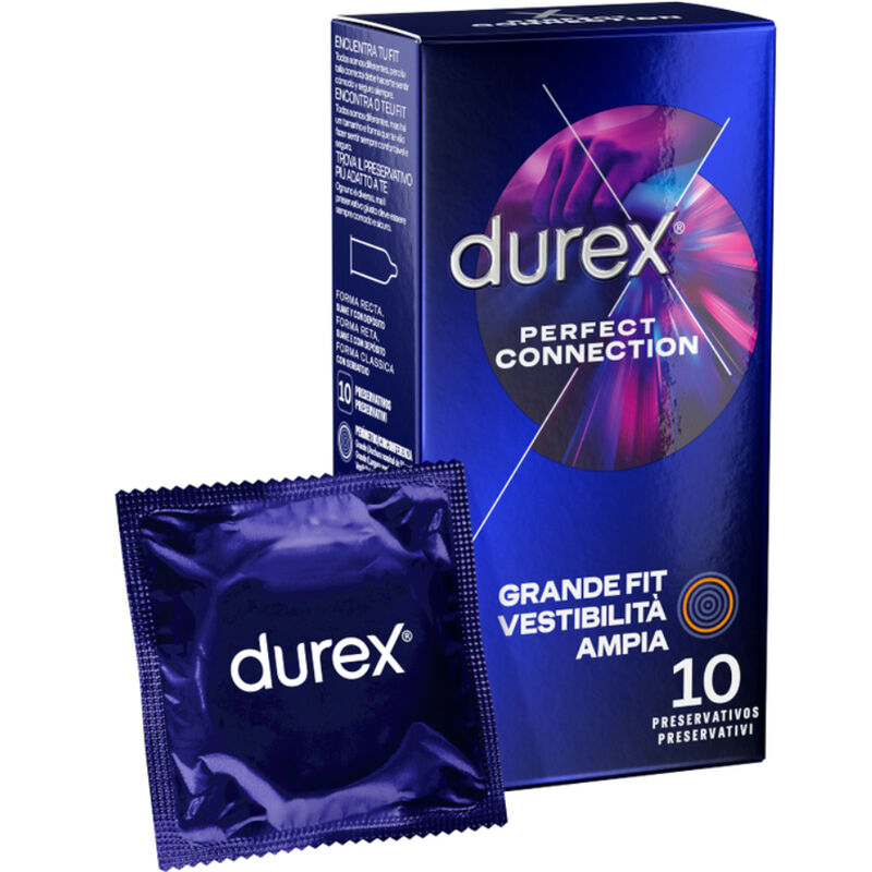 DUREX - CONNEXION PARFAITE SILICONE LUBRIFICATION EXTRA 10 UNITÉS