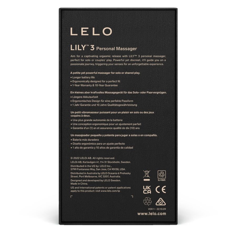 LELO - LILY 3 PERSONAL MASSAGER - AQUA