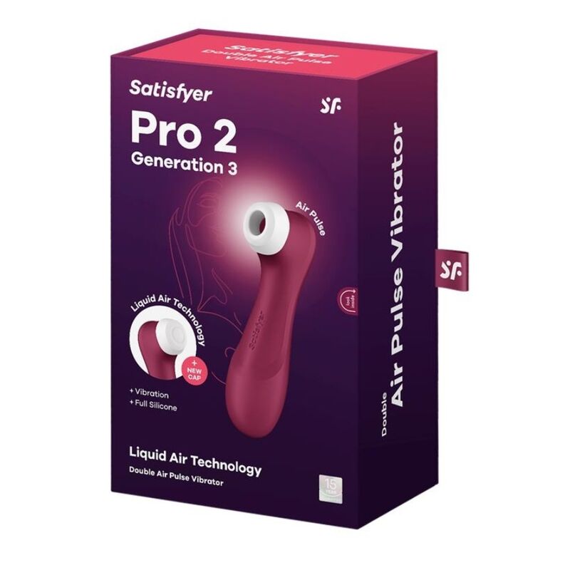 SATISFYER - PRO 2 GENERATION 3 LIQUID AIR TECHNOLOGY WINE