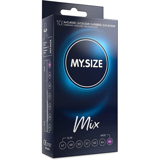 MY.SIZE - PRESERVATIVOS MIX 69 MM 10 UNIDADES