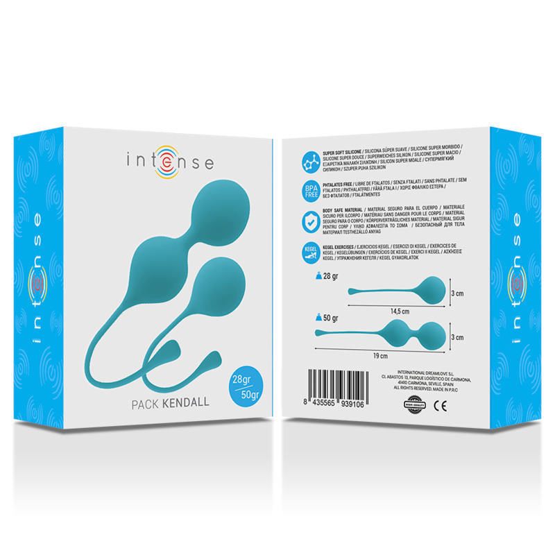 INTENSE - PACK DE BOULES DE KEGEL KENDALL BLEU