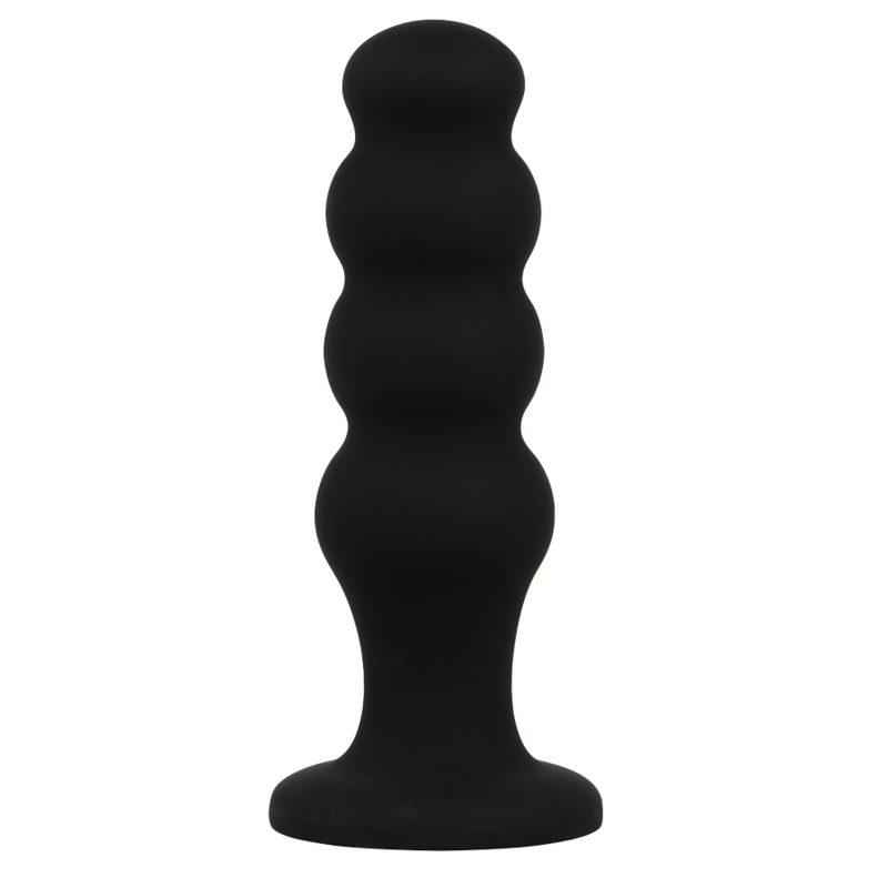 NEGRO Y PLATEADO - TAPÓN ANAL DE SILICONA PREMIUM SCOTT NEGRO