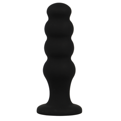 NEGRO Y PLATEADO - TAPÓN ANAL DE SILICONA PREMIUM SCOTT NEGRO
