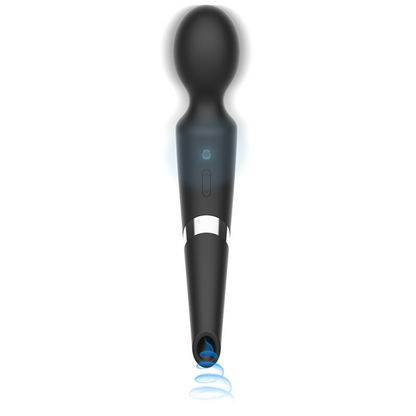 BLACK&SILVER - BECK WAND AND SUCTION CUP 2 IN 1 SILICONE