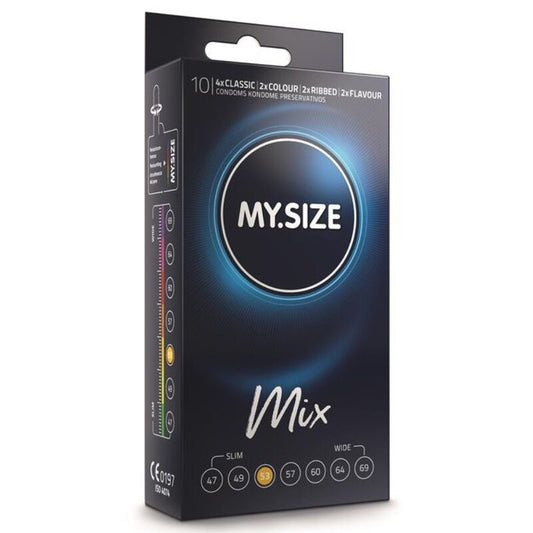 MY.SIZE - PRESERVATIVOS MIX 53 MM 10 UNIDADES