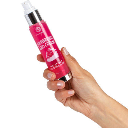 SECRETPLAY - LUBRICANT 2-1 HEAT EFFECT STRAWBERRY & CREAM 50 ML