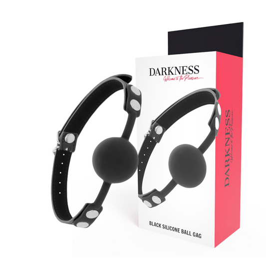 OBSCURITÉ - BÂILLON EN SILICONE NOIR