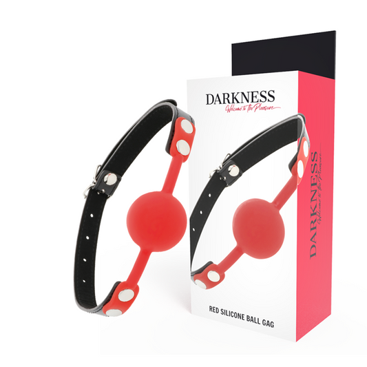 OBSCURITÉ - BÂILLON EN SILICONE ROUGE