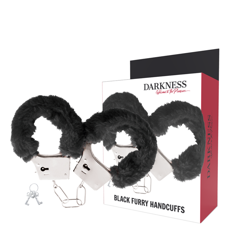 OBSCURITÉ - MENOTTES MÉTALLIQUES DOUBLÉES NOIRES