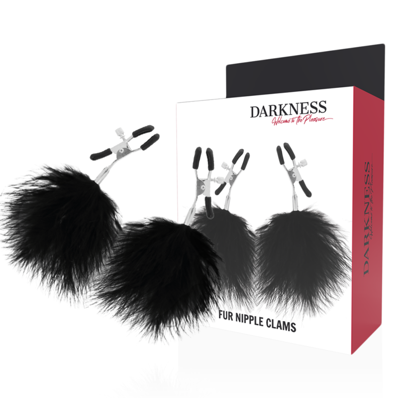 DARKNESS - Pinzas de Pezón con Pompones 2