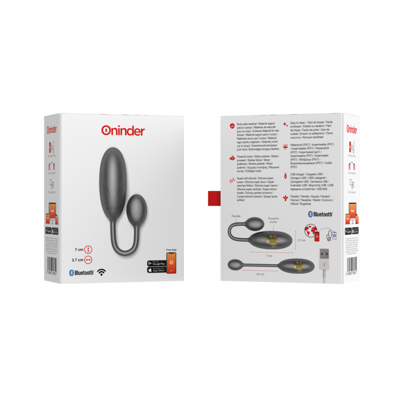 ONINDER - DENVER VIBRATING EGG 7 X 2.7 CM FREE APP