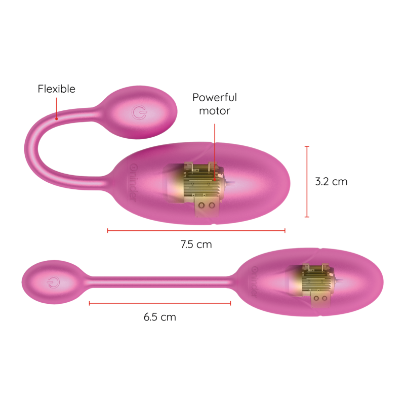 ONINDER - TOKYO VIBRATING EGG 7.5 X 3.2 CM FREE APP
