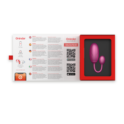 ONINDER - TOKYO VIBRATING EGG 7.5 X 3.2 CM FREE APP