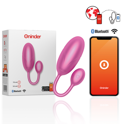ONINDER - TOKYO VIBRATING EGG 7.5 X 3.2 CM FREE APP