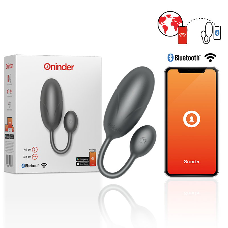 ONINDER - TOKYO VIBRATING EGG 7.5 X 3.2 CM FREE APP