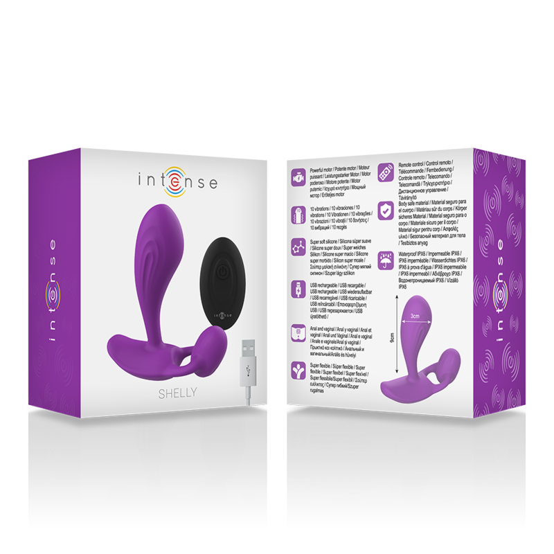 INTENSE - ANAL PLUG DE SHELLY CON CONTROL REMOTO MORADO