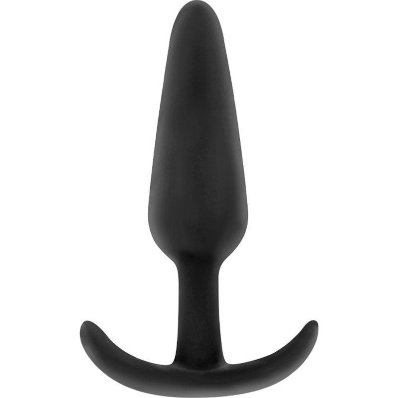 BLACK&SILVER - PLUG ANAL EN SILICONE KAEL AVEC MANCHE MOYEN