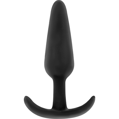 BLACK&SILVER - PLUG ANAL EN SILICONE KAEL AVEC MANCHE MOYEN