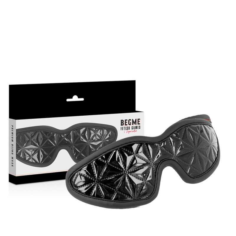 BEGME - MASQUE OBTURATEUR NOIR DE QUALITÉ SUPÉRIEURE AVEC DOUBLURE EN NÉOPRÈNE