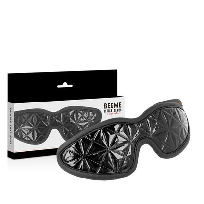 BEGME - MASQUE OBTURATEUR NOIR DE QUALITÉ SUPÉRIEURE AVEC DOUBLURE EN NÉOPRÈNE