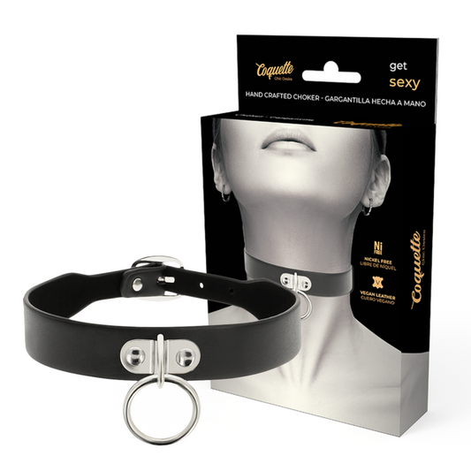 COQUETTE CHIC DÉSIR - COLLIER EN CUIR VÉGAN FEMME ACCESSOIRE FÉTICHE