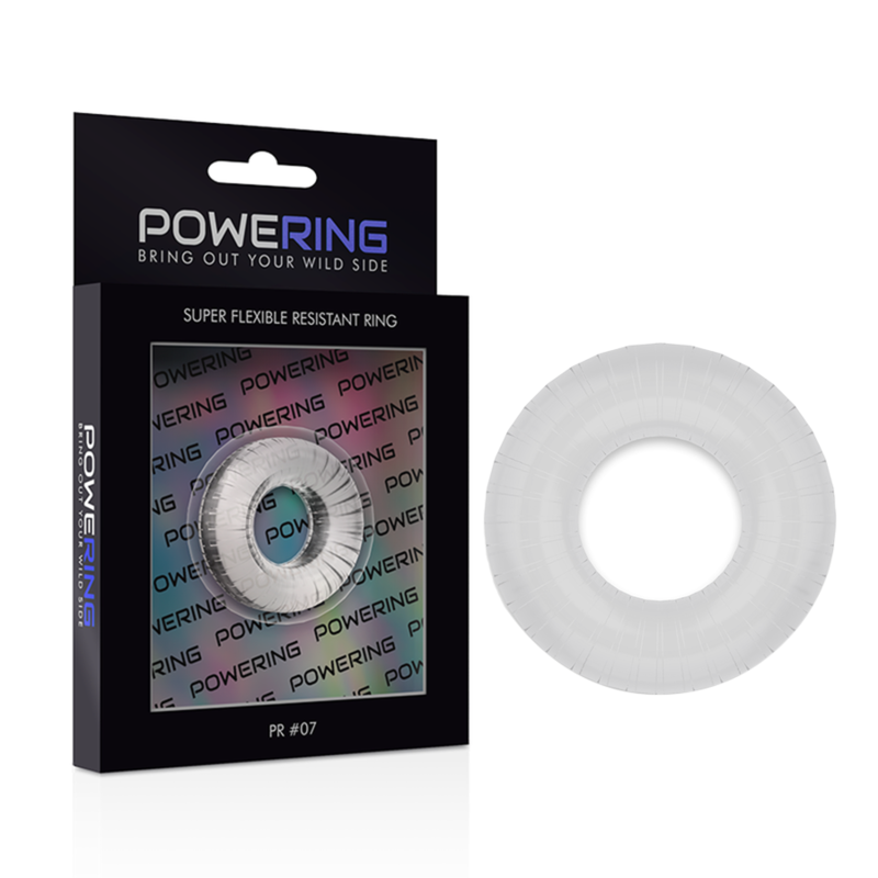 POWERING – SUPER FLEXIBLER UND WIDERSTANDSFÄHIGER PENISRING 4,5 CM PR07 KLAR