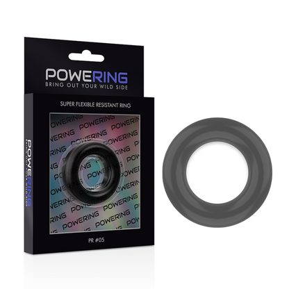 POWERING – SUPER FLEXIBLER UND WIDERSTANDSFÄHIGER PENISRING 4,8 CM PR05 SCHWARZ