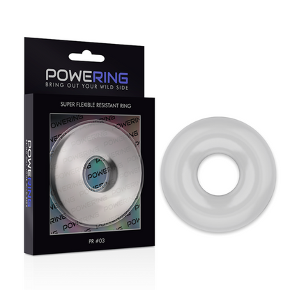 POWERING - SUPER FLEXIBLE AND RESISTANT PENIS RING 5CM PR03 CLEAR