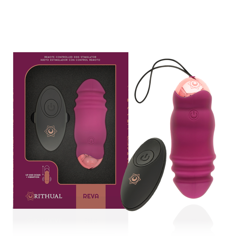 RITHUAL - SISTEMA DE CONTROL REMOTO PARA HUEVO VIBRADOR REVA (SUBIR Y BAJAR INTENSIDAD) + VIBRACIÓN
