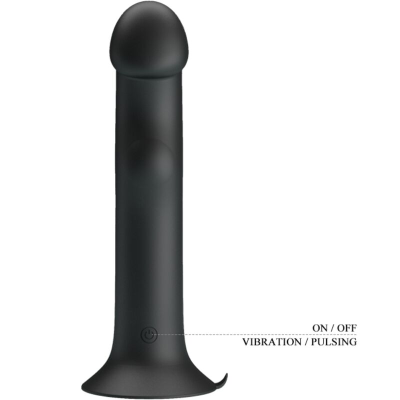 PRETTY LOVE - MURRAY BLACK CLITORAL VIBRATOR AND SUCKER